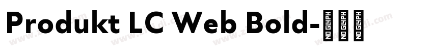 Produkt LC Web Bold字体转换